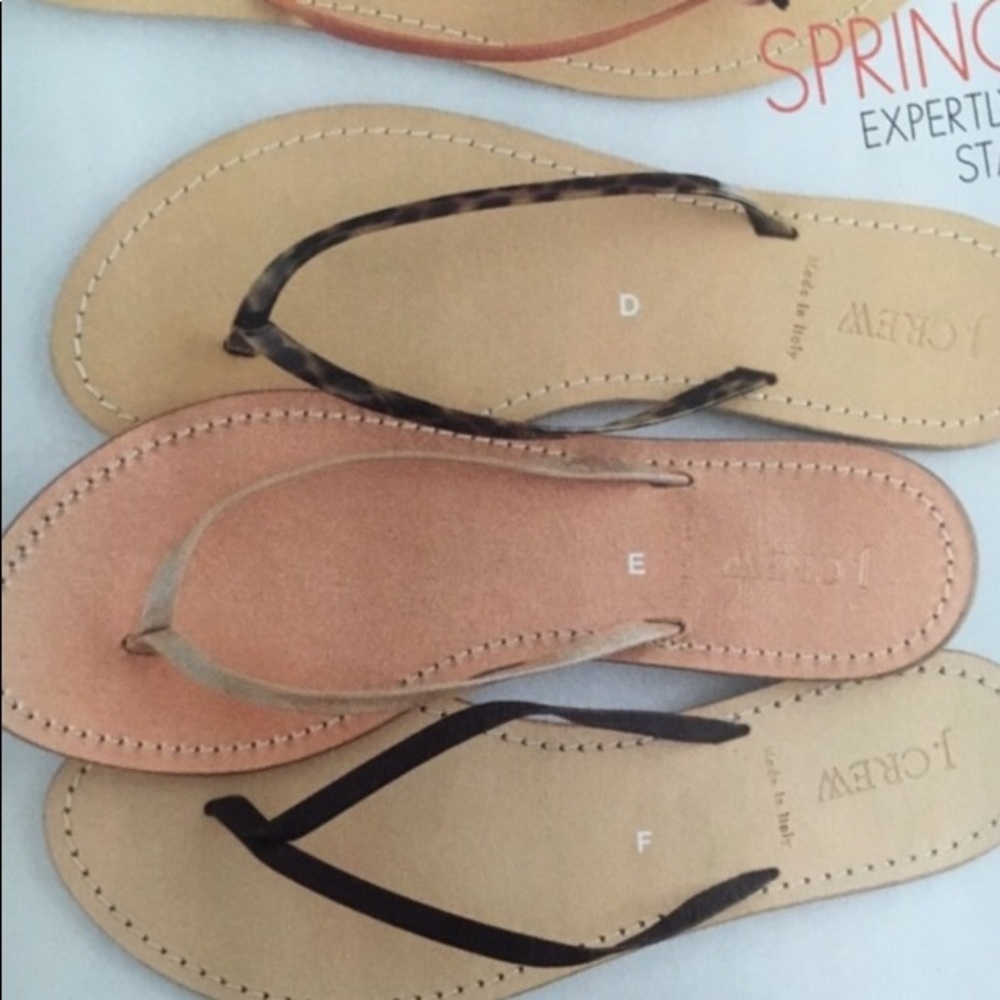 $55 Retail J. Crew flip flops - Picture 4 of 5